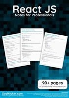 React JS Notes for Professionals
