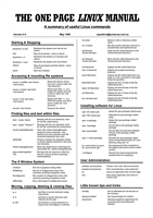 The One Page Linux Manual