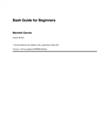 Bash Guide for Beginners