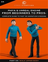 Maya & Unreal Engine | Complete Guide to fast 3D Animation and Rigging | Part 04 Walk Upper Body