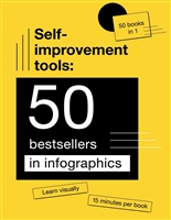 Self-Improvement Tools: 50 Bestsellers in Infographics. High-Rated Books for Self-Development and Personal Transformation in Visuals