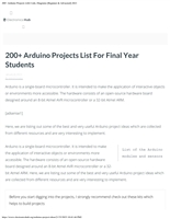 200+ Arduino Projects with Code, Diagrams [Beginner & Advacned] 2021