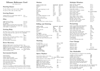 XEmacs Reference Card