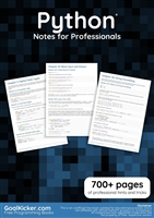 Python Notes for Professionals
