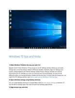 Windows 10 tips and tricks