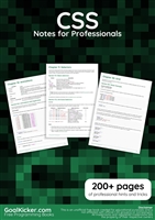 CSS Notes for Professionals