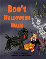 Boo's Halloween Walk: A Halloween Counting Book for Children to Learn Prepositions