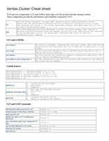 Veritas Cluster Cheat sheet