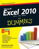 Excel 2010 All-in-One For Dummies.