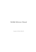 2001 MySQL AB MySQL Reference Manual