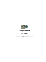 CGI.pm Basics