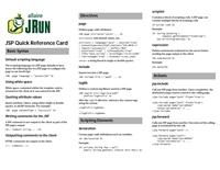 JSP Quick Reference Card
