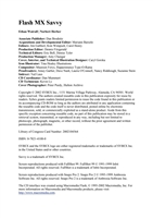 Microsoft Word - Flash MX Savvy.doc