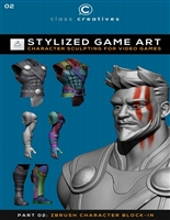 Stylized Game Art | Character Sculpting for Video Games | Part 2: Zbrush Character Block-In