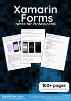Xamarin.Forms Notes for Professionals