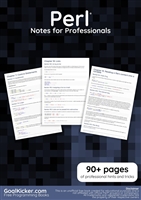Perl Notes for Professionals
