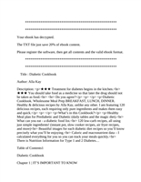 Diabetic Cookbook_trial