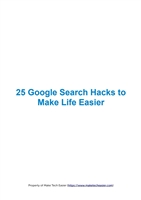 25 google search hacks to make life easier