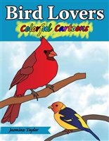 Bird Lovers Colorful Cartoon Illustrations